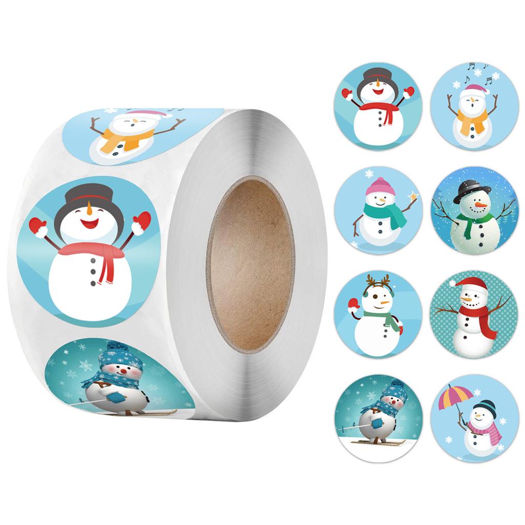 Pack Sticker Christmas Holiday Gift Decorating Gift 1 Roll 500 Posts Christmas