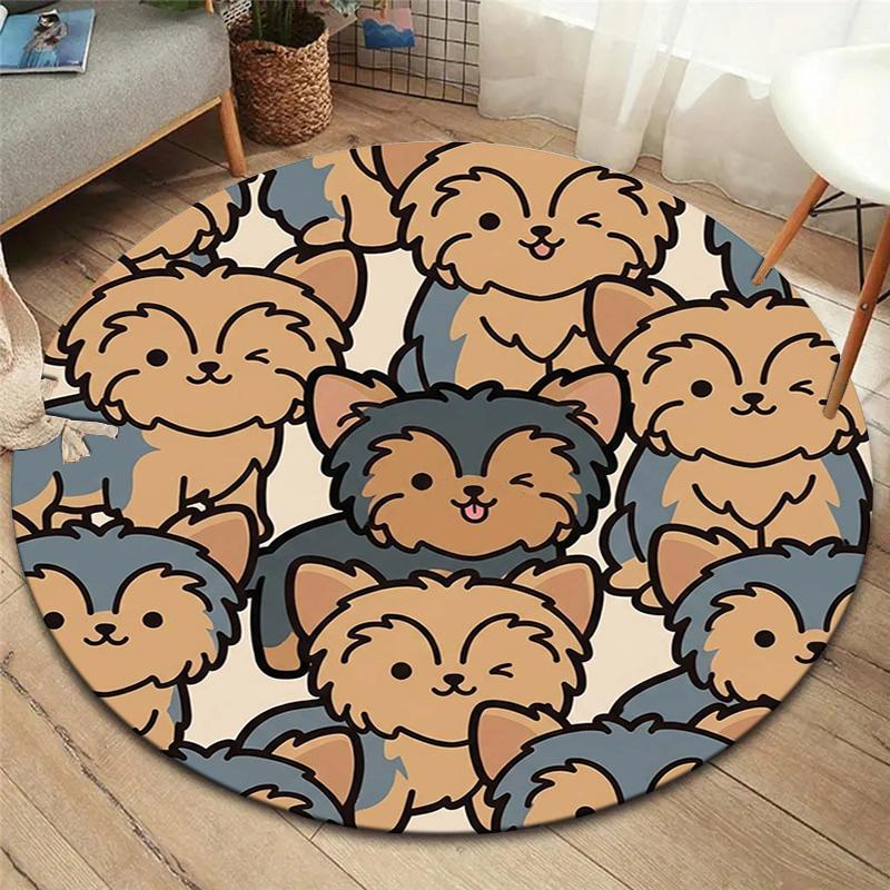 

1Pc orkshire Terrier dogs Print Flannel Blanket, High quality Comfortable for All Seasons, Home Decor, Warmth and Comfort, Perfect for Christmas Gifts 80cmx80cm