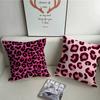 Pink Leopard Pattern Pillow Case Home Decor Throw For Sofa Bed Car Room Decor Gift Idea