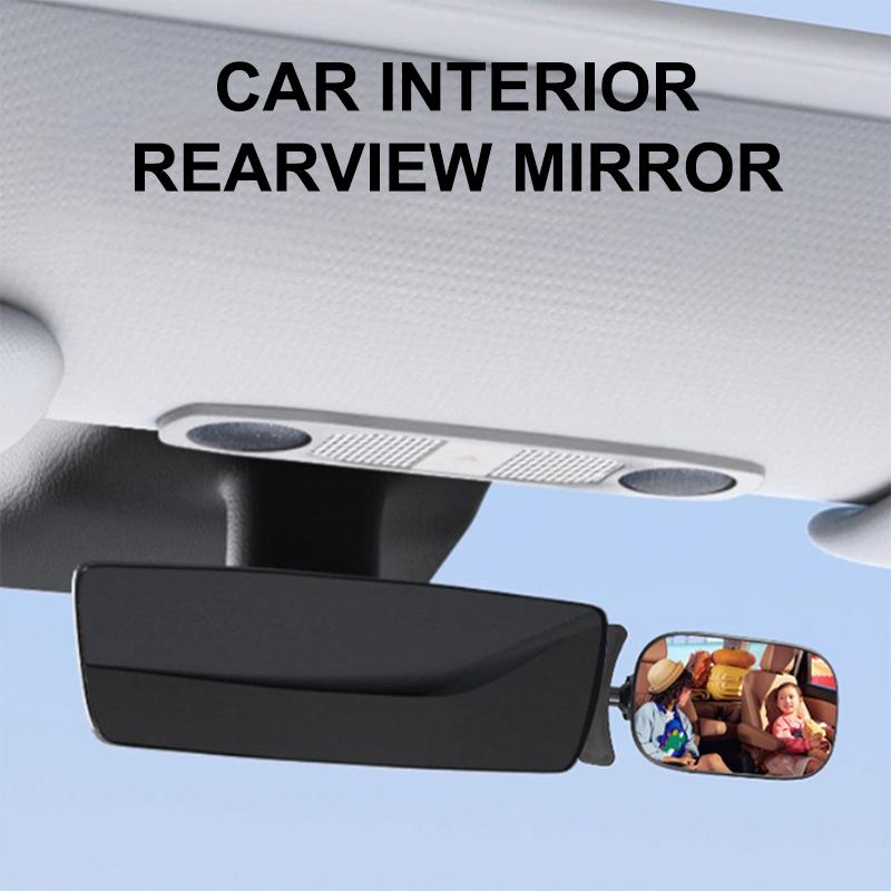 1 Pezzo Specchio Regolabile a 360 Gradi Monitor Sicurezza Bambini Auto Specchio Angolo Cieco Auto Specchietto Retrovisore Bambini Sedile Posteriore Auto Specchio per Bambino