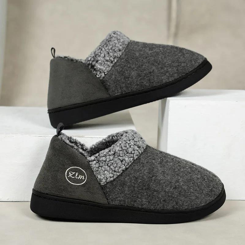 Fashion Winter Thicked Plush Ankle Boots Women 2025 Slip-On Non-Slip Warm Short Boots Woman Comfort Soft Sole Casual Cotton Shoes Female