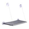 Window Cat Perch with Strong Suction Cups Sturdy for Kitty Indoor Sunbathing Dark gray
