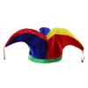 Clown Costume Hat Rainbow Color Halloween Props Cosplay Party Accessories Christmas Carnival Party Costume for Teenagers