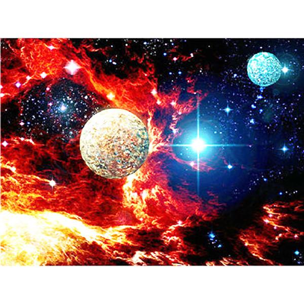 5D DIY Diamond Painting Universe Space Landscape Kit Full Drill Round Embroidery Mosaic Art Picture of Rhinestones Home Decor