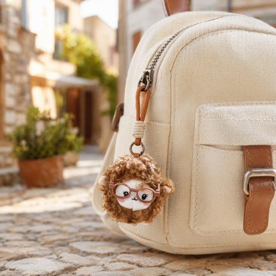 Keychain Doll, Mini Size Portable Soft Velvet Pendant, Sheep Doll Design Bag Pendant for Keys Backpacks Accessories