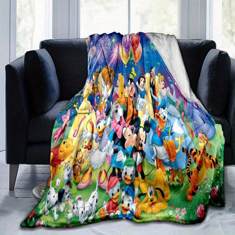 Mickey & Minnie Blanket Soft, Warm Flannel Throw for Couch, Bed, Travel, Camping | All-Season Cozy Nap Blanket Christmas Décor