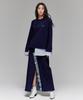 Monkey Flower Pants Remodeling Paisley Patch Long Denim Skirt/Sf7Wdp01F
