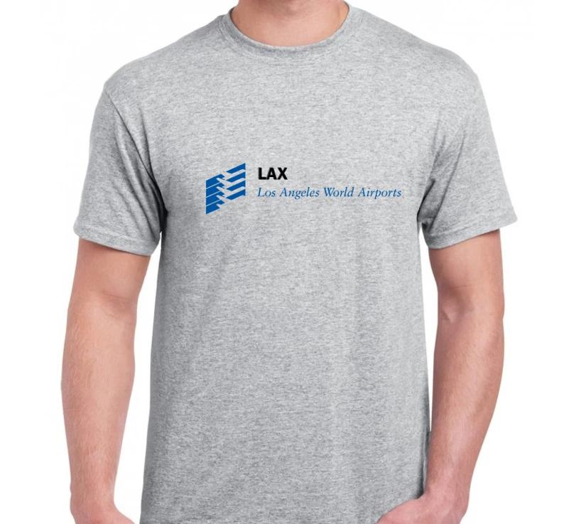 LAX Tee Shirt Los Angeles World Airports California West Coast LA Gray T-Shirt S