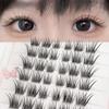 Natural And Realistic Large-Capacity Glue-Free False Eyelashes Curled In Sections Long-Lasting And Durable