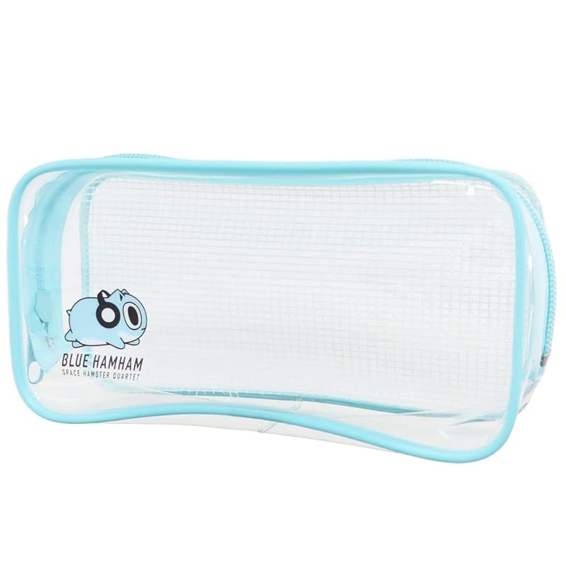 

Kamiojapan blue ham ham clear box pen pouch BLUE