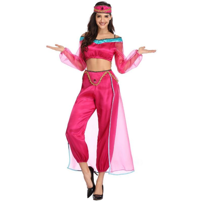 M-XL new model, Halloween search banner magic lamp jasmine princess costume, adult cosplay stage costume