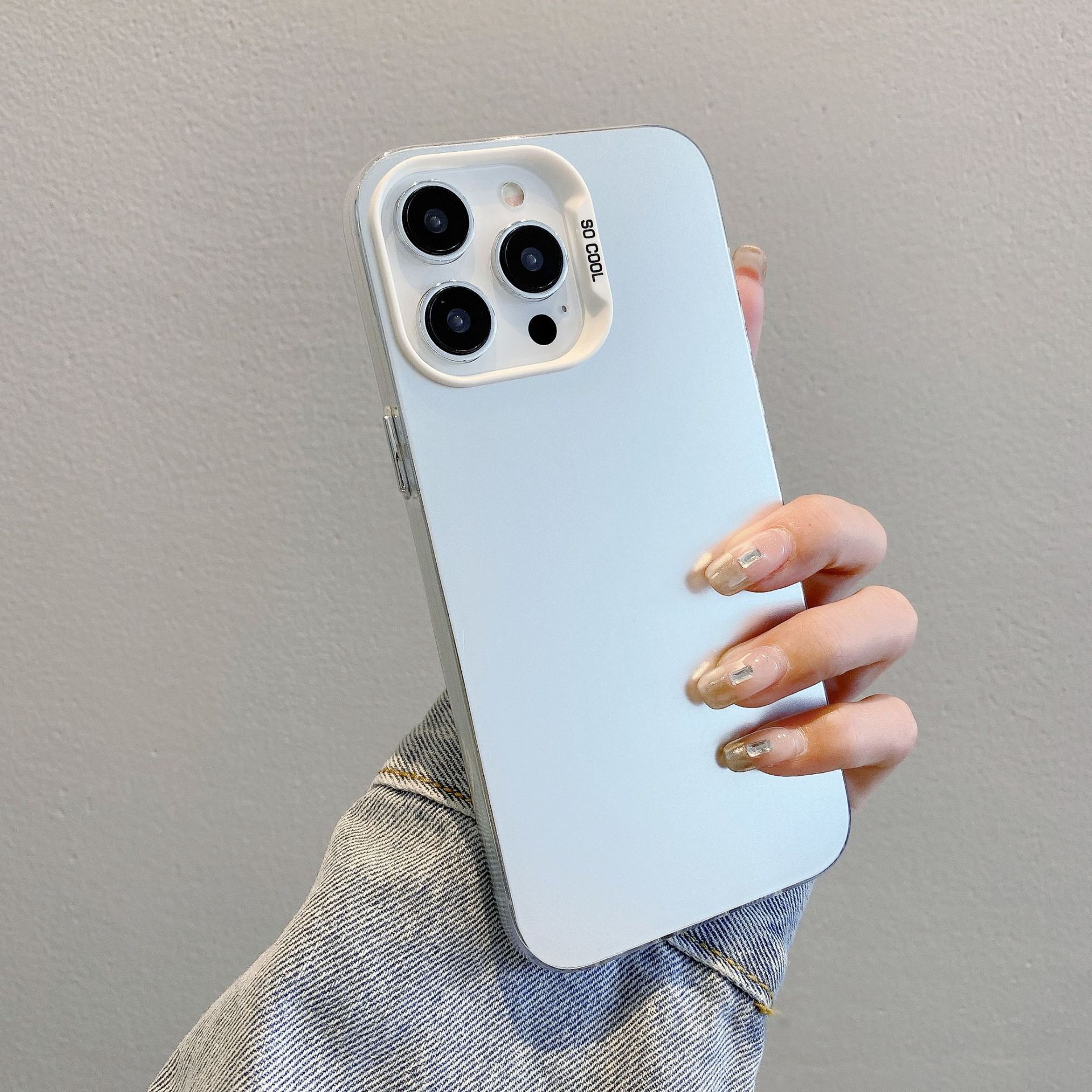 

Применимо к iPhone15 IMD Цвет Серебристый Жесткий Защитный Чехол Однотонный Высококлассный iPhone13 Apple XR Простой Чехол для Телефона Apple 13