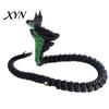 Detailed Snake Collectible Ornament, 3D Printing Poseable Figure with Movable Exotic Animal Ornament Joints Flexible Postures, Dark Themed Desktop