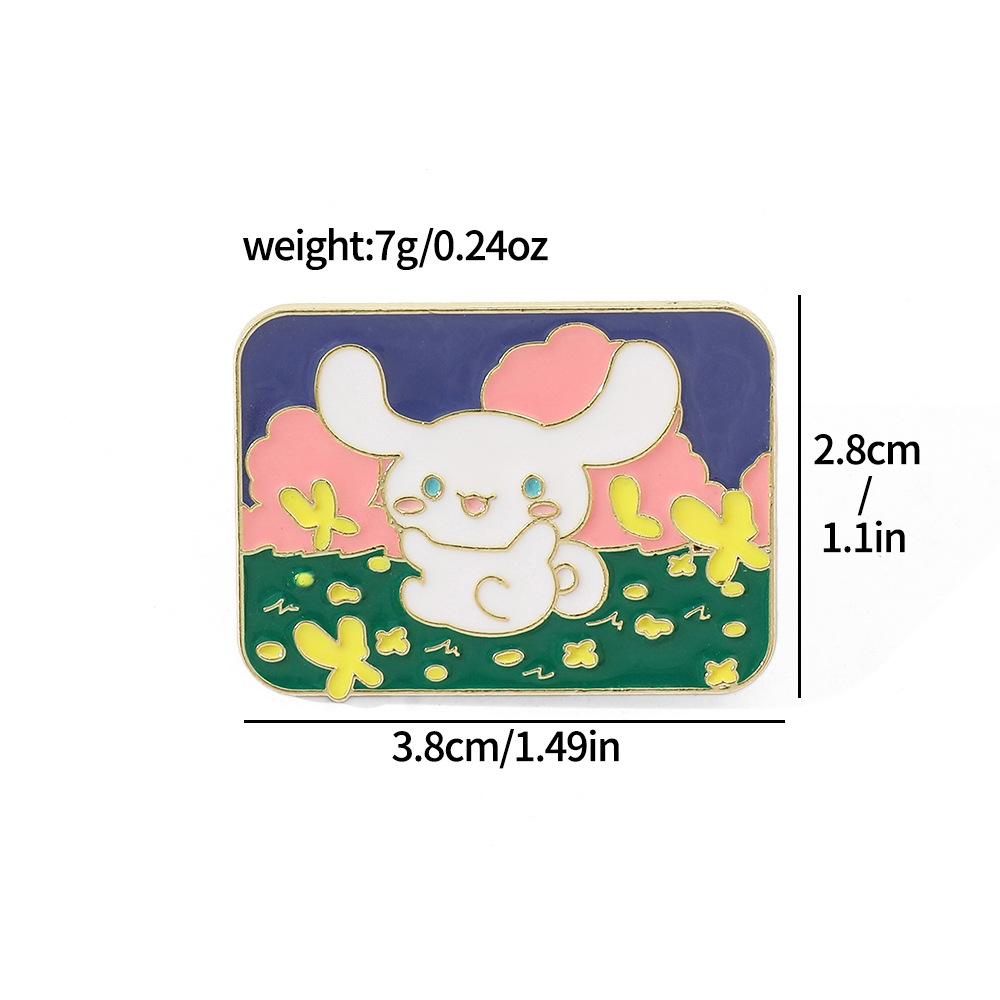 Японский Креативный Милый Металлический Значок Sanrio Куроми Мелоди Югуи Собака Пудинг Собака Брошь