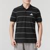 adidas Sports Casual Short Sleeve Polo Shirt Men Tops Black JL6042