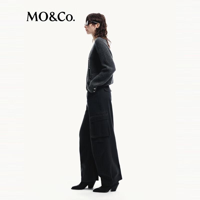 MO&Co. Tencel Blend Workwear Cuffed Pants