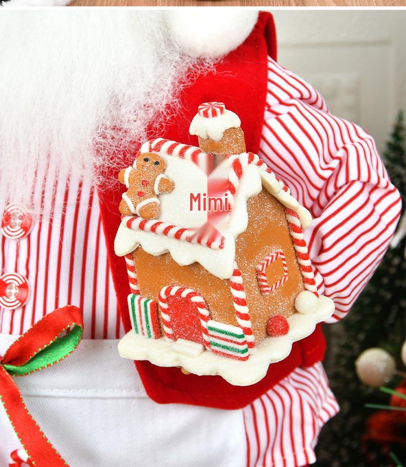 Santa Claus & Grandma Christmas Tree and Window Ornaments Decoration