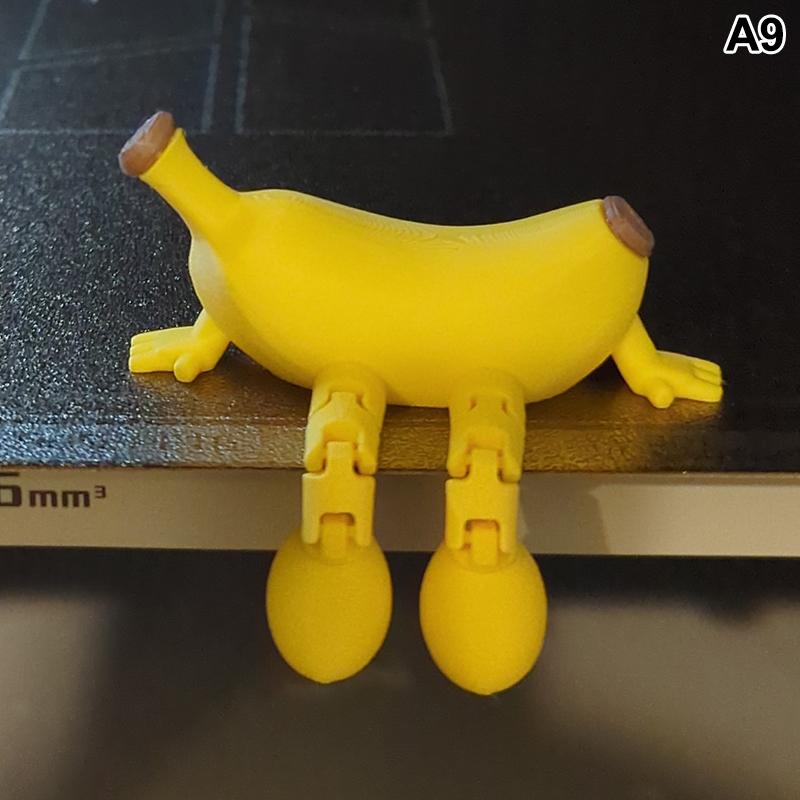 3D Printed Fruit And Vegetable Figurines With Movable Joints Lemon Banana Design Ornaments Desk Decorations Home Decor&