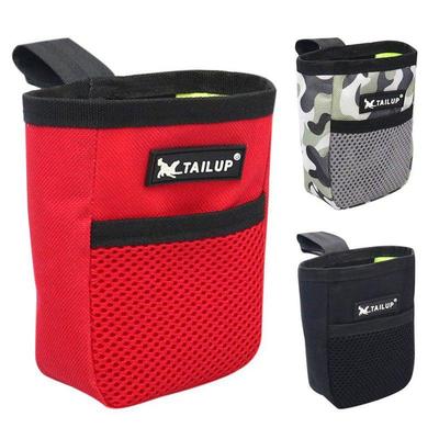 Міні-поясна сумка для виховання домашніх тварин Hands Free Сумка для корму для собак Портативна водонепроникна тканинна сумка з камуфляжним малюнком для собак