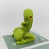 Pickled Cucumber Crafts with Funny Pose Funny Pickled Cucumber Figurine Miniature Cucumber Model Gag Gifts for Friends