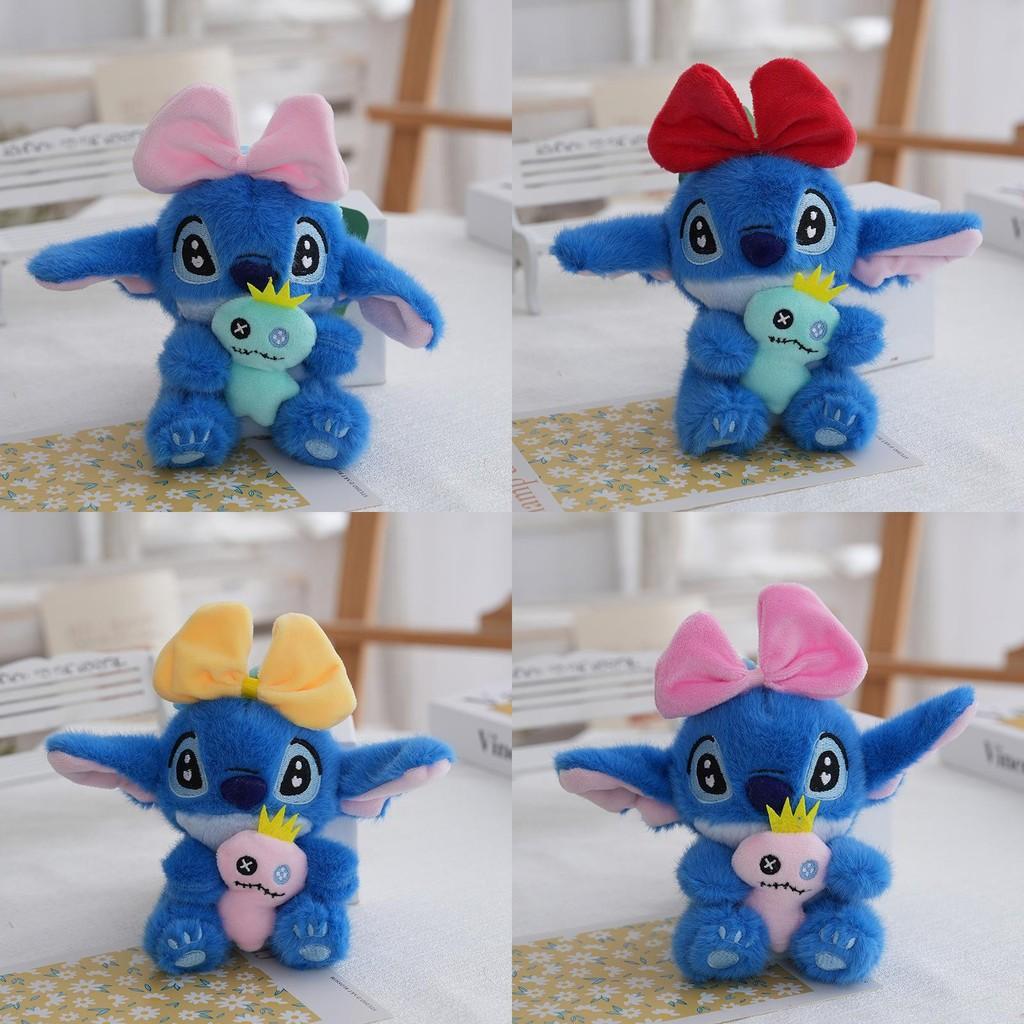Doll Cute Hug Bow Headpiece Decor Plush Toy Pendant For Gift Children