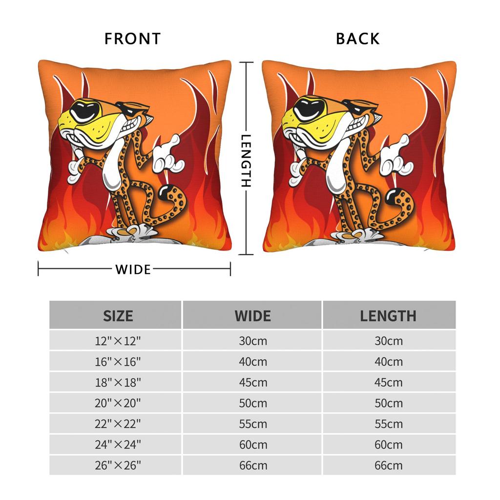 Lebensmitteldruck C-Cheetos Kissenbezüge Neuartiger Kissenbezug für Sofa Schlafzimmer Heimdekoration Weiche Kissenhülle
