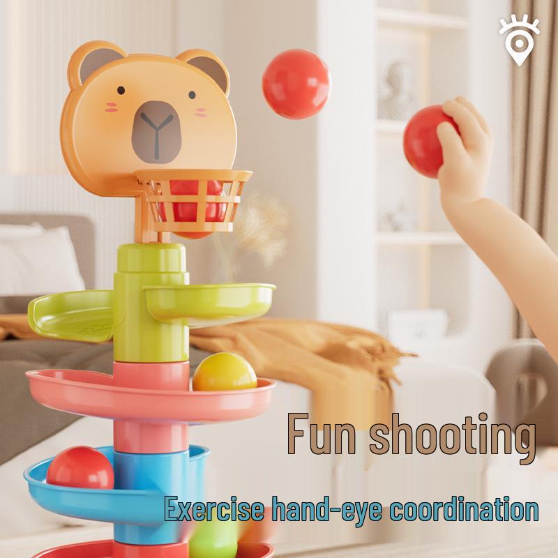 Educational Fun Ball Track - Infant Stacking & Interactive Toy Tower