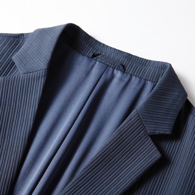 Autumn and Winter Light Luxury Business Single West Middle-aged and Young People Solid Color Micro-elastic Suit Jacket