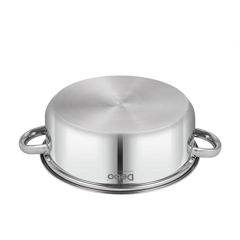 Debo Luo Sen 28cm 304 Stainless Steel Double Layer Steamer Soup Pot