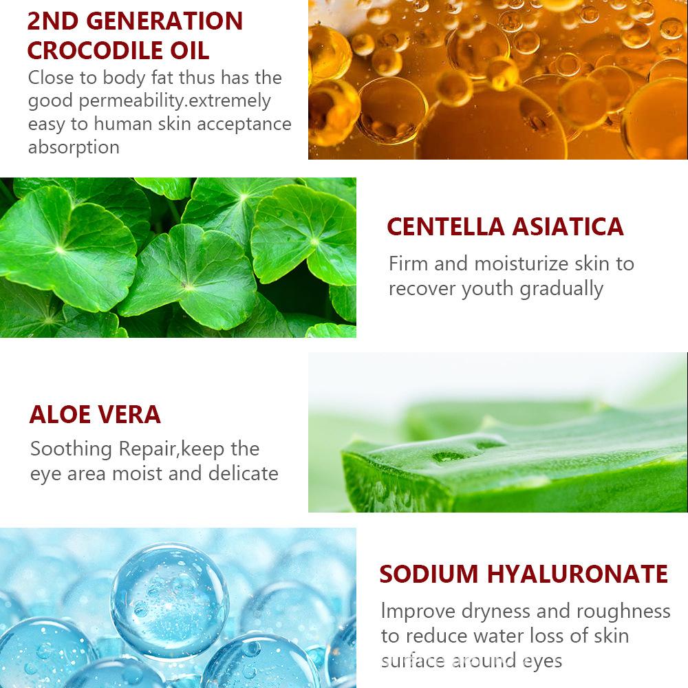 VIBRANT GLAMOUR Crocodile Eye Cream Repair Lift Light Cearcane