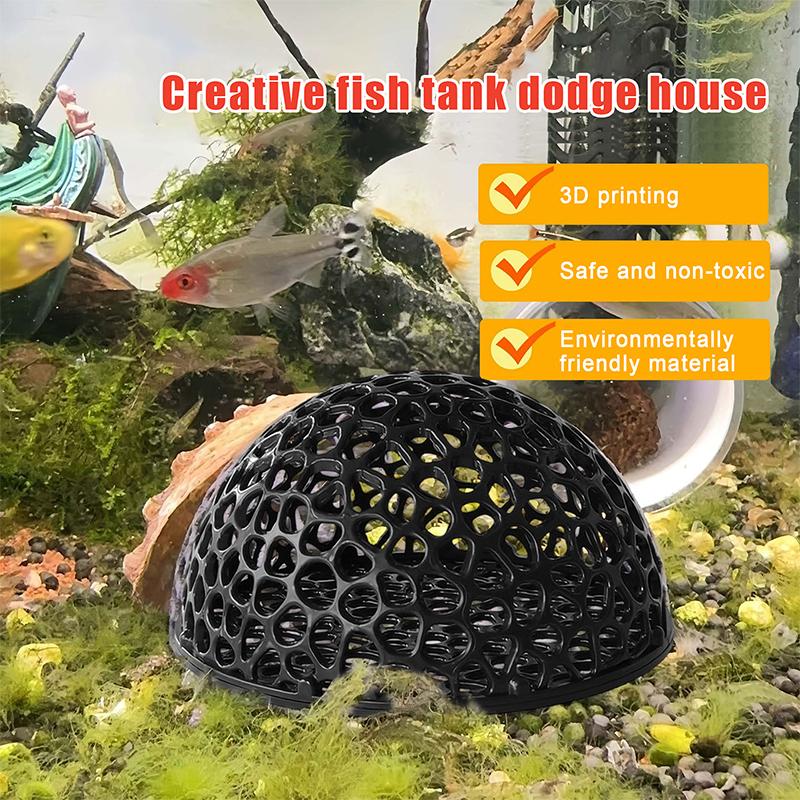 3D Printed Hiding Cave Shelter Ornaments For Small Fish Shrimp To Breed, Play And Rest,Fish Tank Accessories Aqaurium Decoration