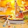 Wooden Mini Doll Houses Kit 3D Puzzle Assembly Building Model Toys Home Bedroom Decoration With LED Light Dollhouse For Kid Gift