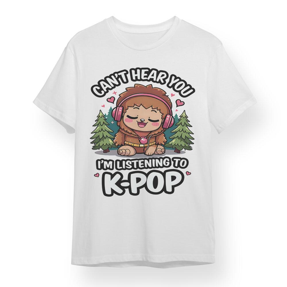 

Men s Plus Size T-shirt With K Music Lover Graphic Unisex White 100% Cotton Tee 4XL