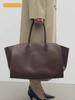 Große Kapazität Büro Damen Arbeitstaschen Handtasche Rindsleder Echtes Leder Unterarm Schultertasche Neuer Designer Lässige Einkaufstaschen