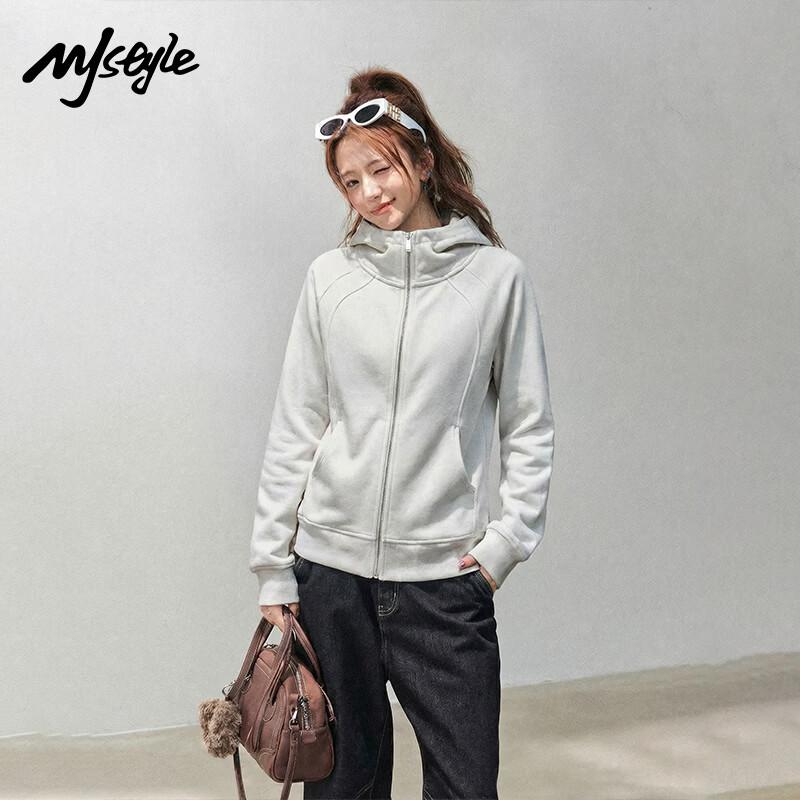 Women's Slim Fit Hooded Zip-Up Sweatshirt