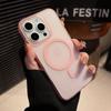 Matte Magnetic Wireless Charge Phone Case For iPhone 16 15 14 13 12 11 Pro Max Plus For Magsafe Shockproof Hard PC Clear Cover
