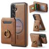 2 in 1 Detachable Cards Solt Leather Phone Case For Samsung S26 Ultra S25 S24 Plus For Magsafe Wireless Charging Wallet Cover