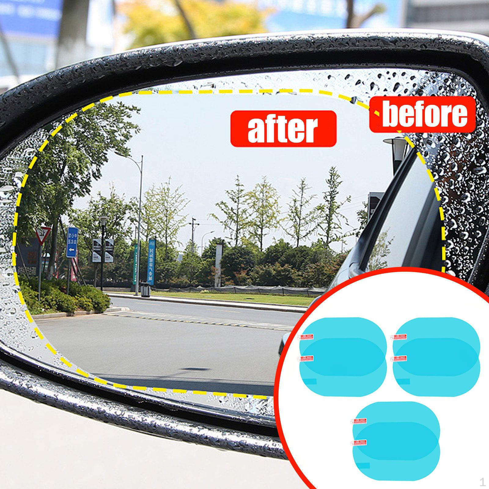 

6x Car Rearview Mirror Rainproof Films Simple Installation Waterproof Film Protector Stickers for