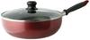 Living Frying Deep Glass Lid IH CUISINE Pan, Type, Stir-fry Pan, Multi-Pan, 26cm, Included, Compatible, Non-stick Coating, Red,