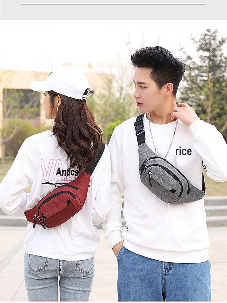 Unisex Multifunctional Crossbody Cycling Waist Bag with Large Phone Pocket