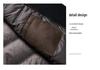 Winter Cashmere Jacket with Woolen Down Liner for Middle-Aged & Elderly Men - Short Stand Collar