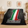Racing Car A-Aprilia Logo Moto Flannel Blanket Soft Warm Throw Blanket for Bedroom Living Room Bed Travel Camping Picnic Gift
