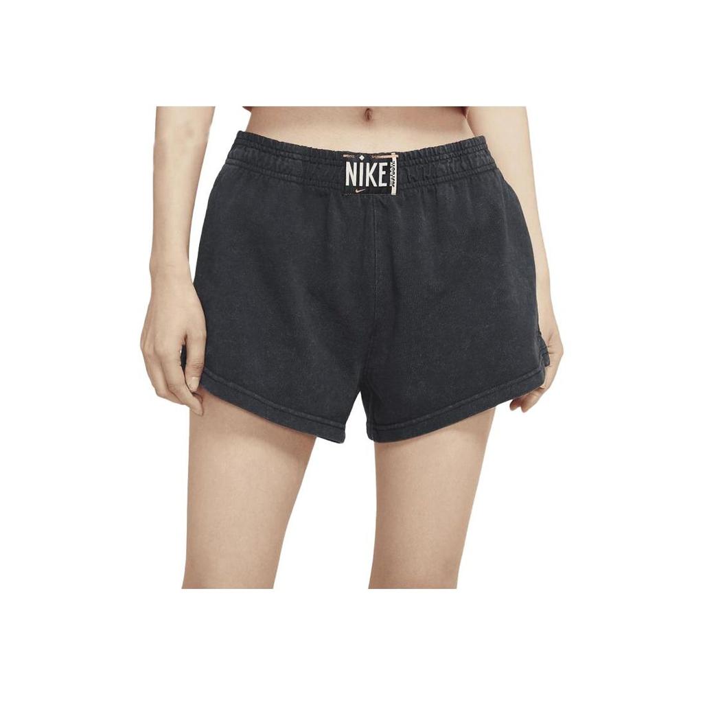 Nike Logo Print High-Waisted Shorts Women shorts Black CZ9858-010