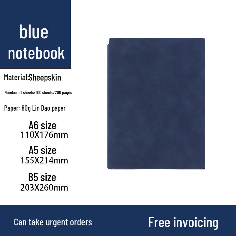 A5 Mäkký zápisník z ovčej kože s pútkom na pero a prispôsobením loga - Hrubý diár na obchodné stretnutia