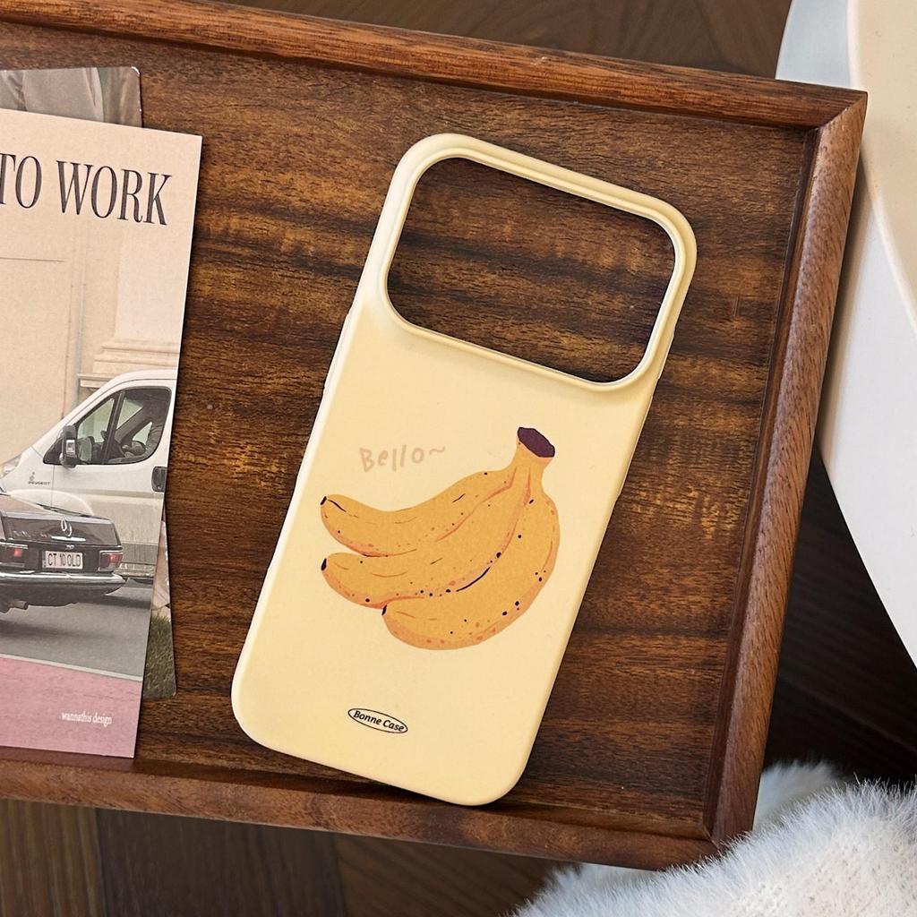 Funda Creativa de Plátano para iPhone 16, iPhone 17 y iPhone 17 Pro Max