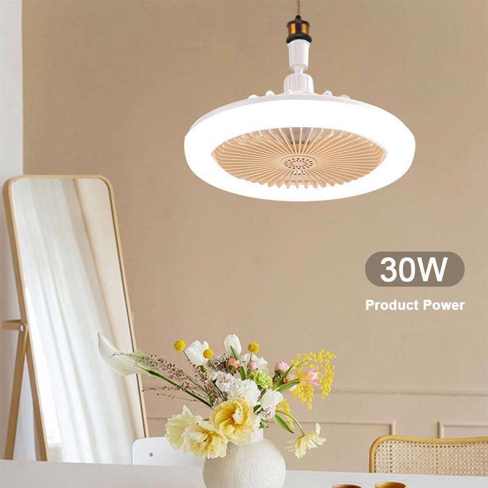 E27 LED Ceiling Fan with Light Timing Ceiling Fans Remote Control LED Ceiling Fan 3 Speeds Smart Fan Light for Bedroom Room