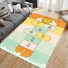 Rainbow Hopscotch Carpet for Kids Suitable for use as an anti-slip game mat for living room and bedroom sofas