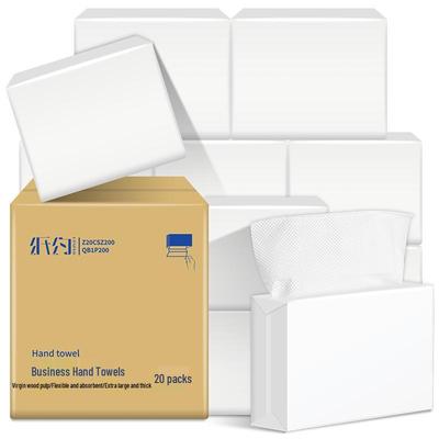 Commercial 1-Ply Hand Paper Towels, 20-Pack Bundle
