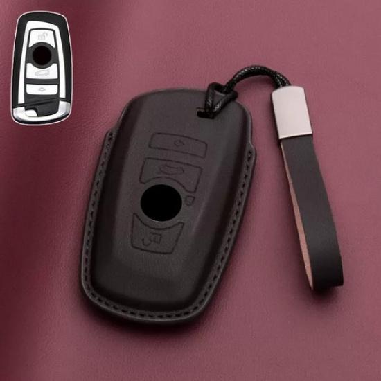 Genuine Leather Car Key Case Cover For BMW X3 X4 X5 X6 1 2 3 4 5 M2 M3 M4 M5 M6