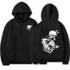 Punk Skeleton Graphic Hoodie Men Streetwear Casual Long Sleeve Pullover Hooded Sweatshirt
